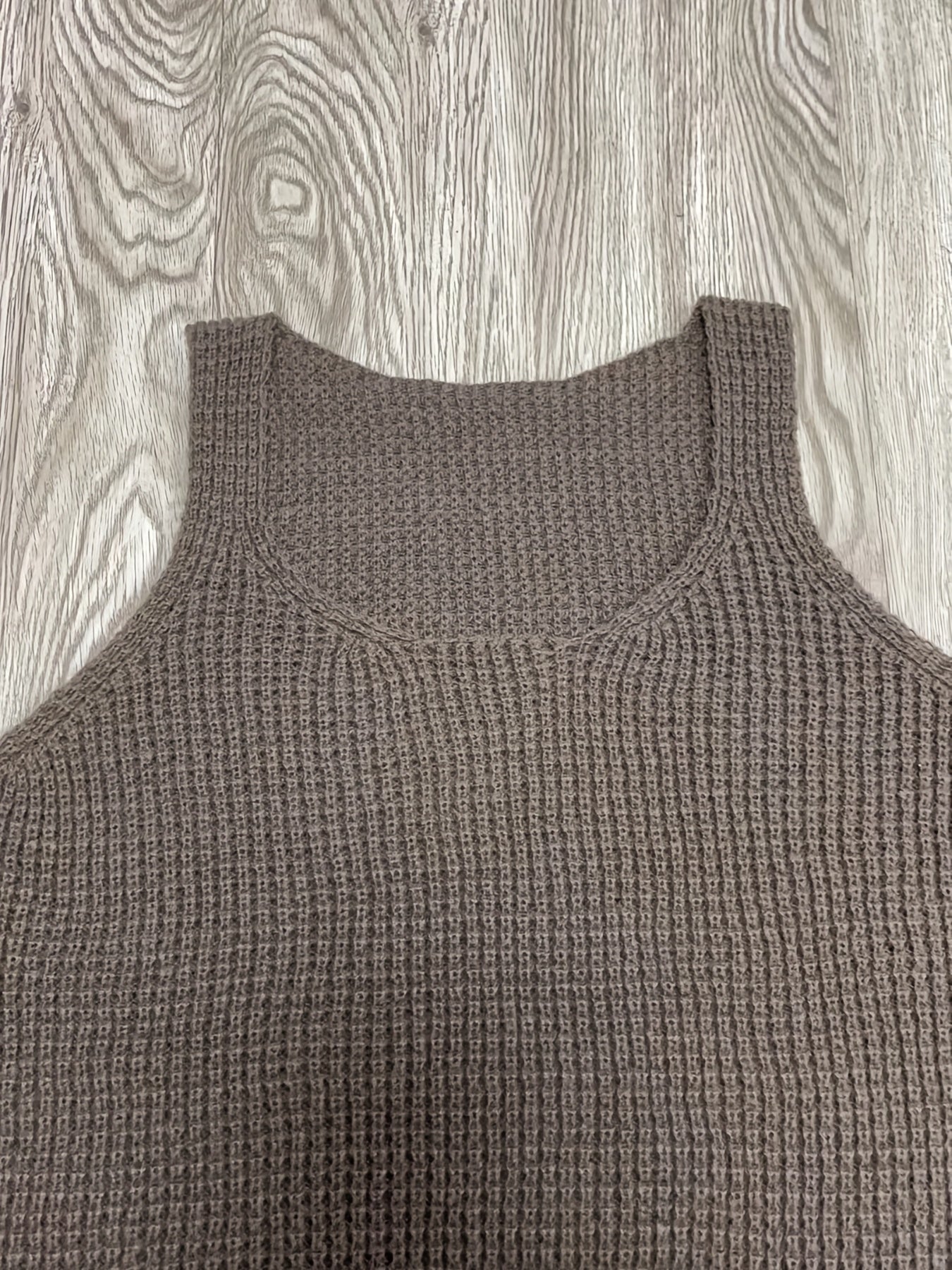 Solid Waffle Knit Tank Top Sleeveless Casual Summer Women's Clothing