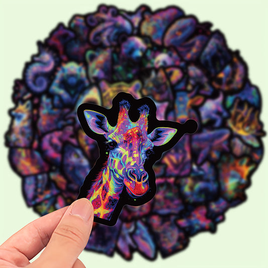 50 Pack Colorful Animal Stickers Vinyl Decals for Laptop Water Bottle Luggage