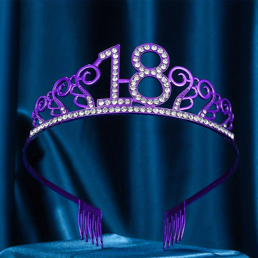 18th Crown Birthday Party Headdress Decoration Hair Accessories