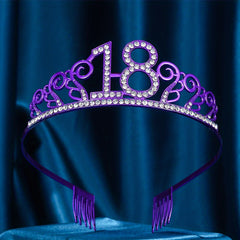 18th Crown Birthday Party Headdress Decoration Hair Accessories