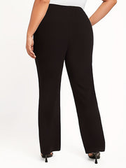  Solid High Rise Workwear Trousers