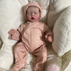 16.5" Cloth Body Reborn Doll Twins Sleeping Veins Halloween Gift