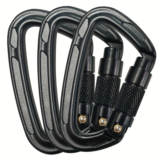 3pcs 25KN Auto Lock Buckle Heavy Duty Camping Hiking