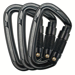3pcs 25KN Auto Lock Buckle Heavy Duty Camping Hiking