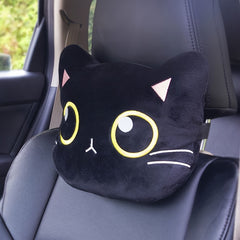 Car Cat Headrest Neck Pillow Cartoon Cushion Waist Neck Pillow