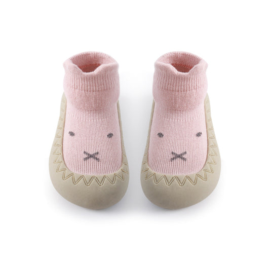 Cute Animal Print Slip On Sock Shoes for Baby Girls