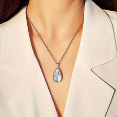 Teardrop Keepsake Ashes Necklace Urn Pendant Cremation Memorial Jewelry