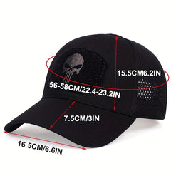 Men's Skull Pattern Tactical Baseball Caps with Camouflage Military Style