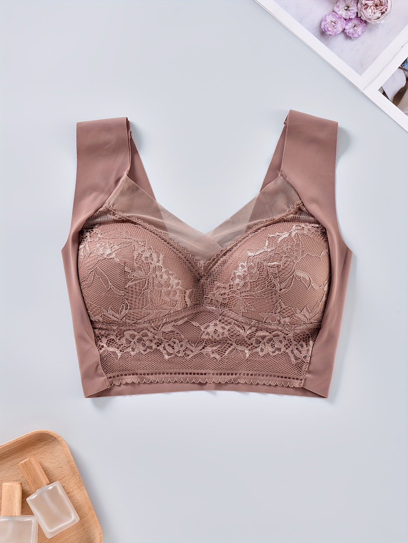 Lace Wireless Full Coverage Bra
