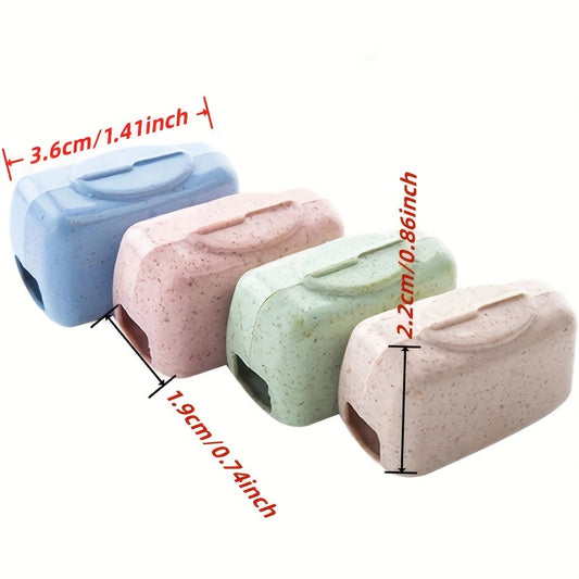 4Pcs Toothbrush Head Cover Caps Portable Tooth Brush Holder Protector Case