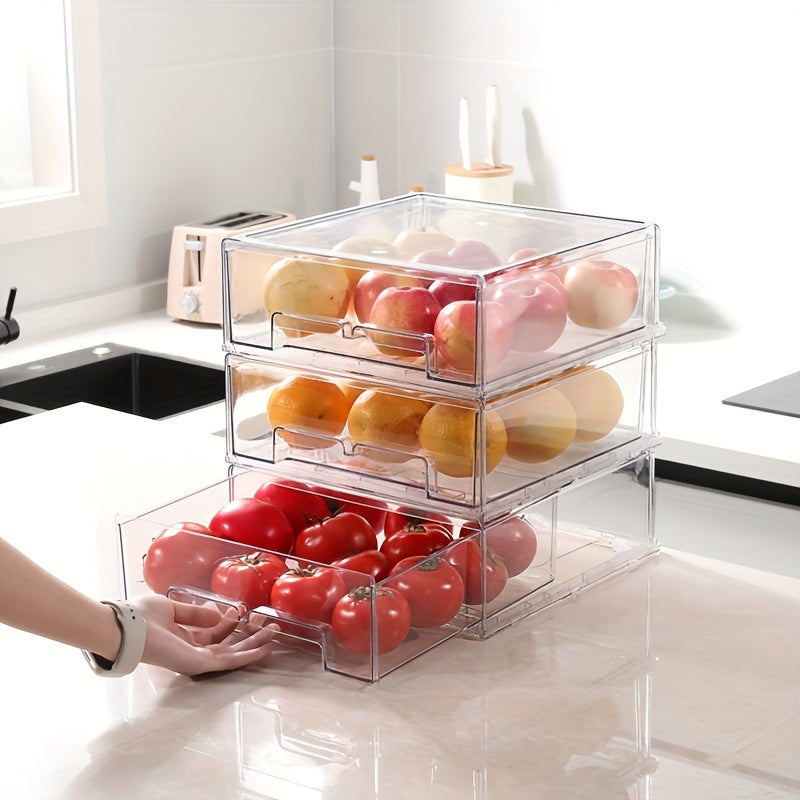 10pcs Refrigerator Storage Box Kitchen Food Storage Drawer Egg Box