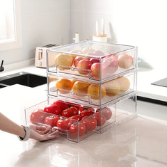 10pcs Refrigerator Storage Box Kitchen Food Storage Drawer Egg Box