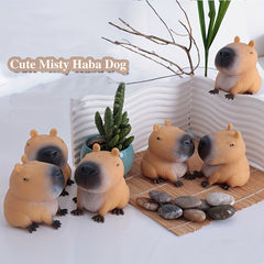 Realistic Capybara Squeeze Toy Light Brown Plastic
