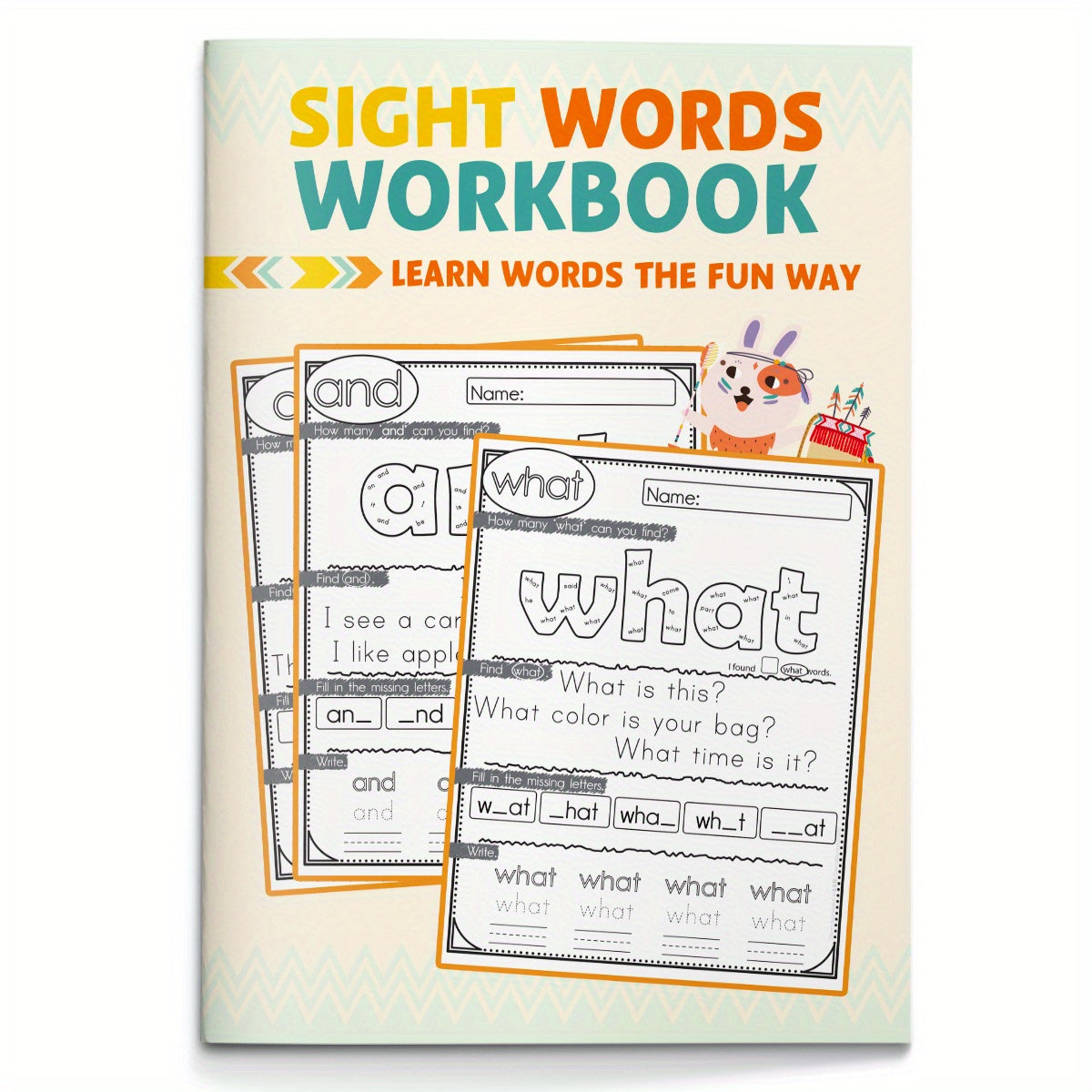 My First Sight Words Workbook - Colorful Word Recognition Activities