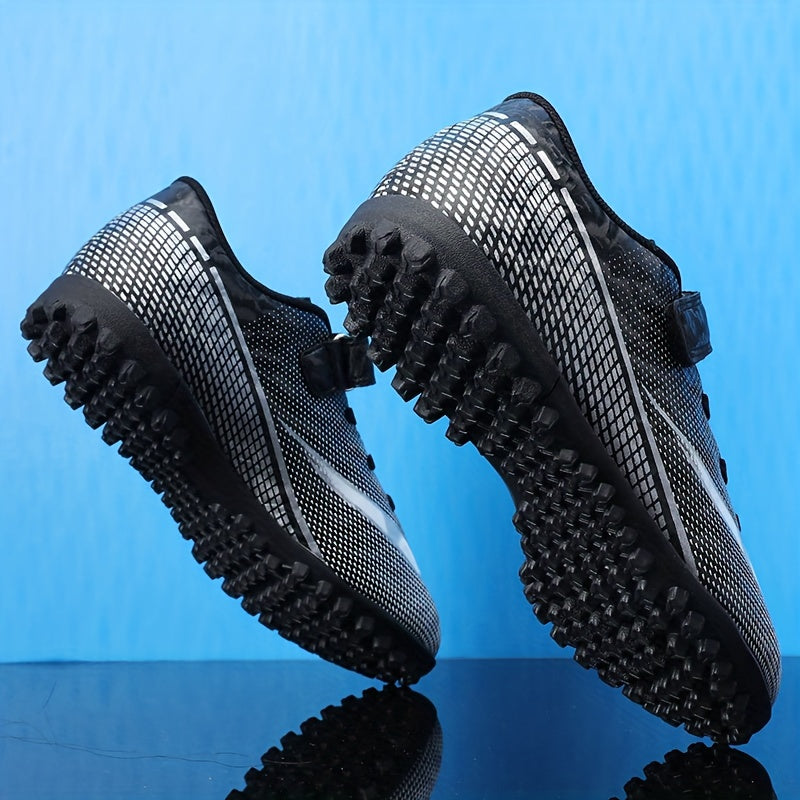Boys Turf Football Boots Hook Loop Fastener Outdoor TF Soccer Cleats