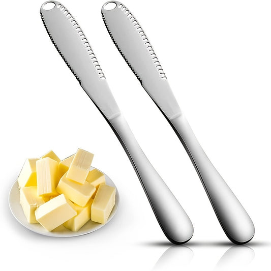2pcs Butter Spreader 3-in-1 Ultra Wide Professional Butter Spatula