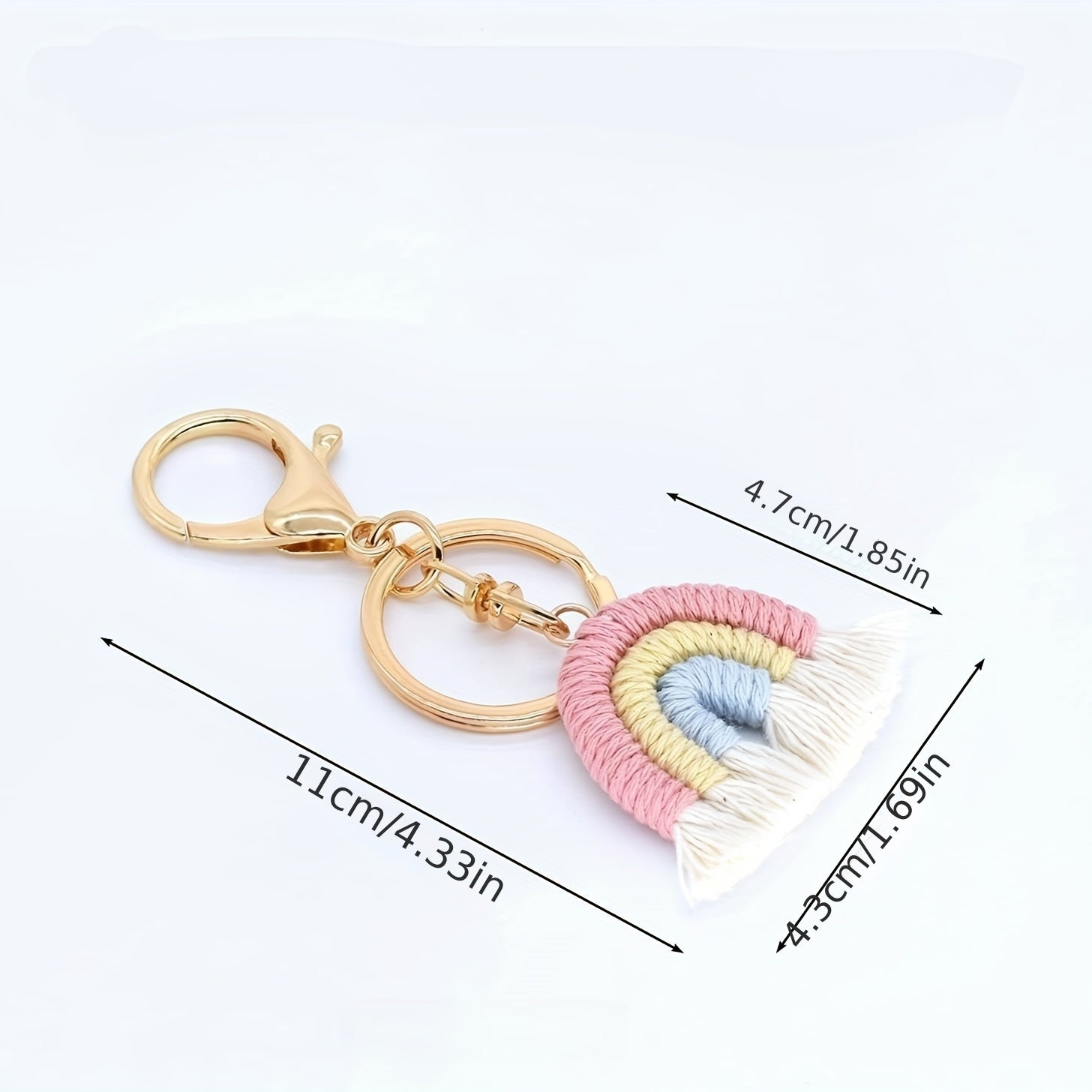 Colorful Rainbow Keychain for Summer Style