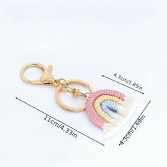 Colorful Rainbow Keychain for Summer Style