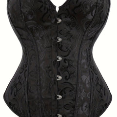 Strapless Corset Bustier Tummy Control Body Shaper Lace Up Slimmer