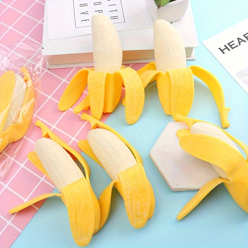 Banana Squeeze Toy Gag Gift Stress Relief Game for Adults & Teens