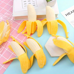 Banana Squeeze Toy Gag Gift Stress Relief Game for Adults & Teens