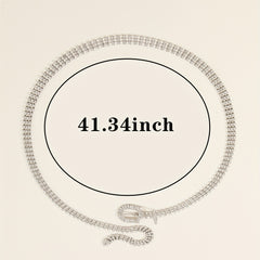 Rhinestone Tassel Waist Chain Body Chain