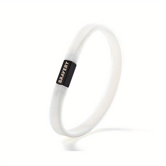 Unisex Inspirational Silicone Bracelet Sports Style Wristband