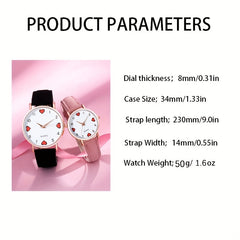2pcs Heart Romance Couple Digital Quartz Watch Set