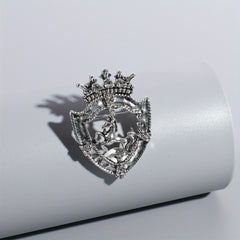 Vintage Shield Horse Men's Brooch