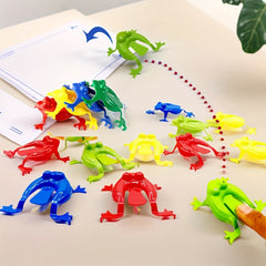 24pcs 12pcs Bouncing Frog Interactive Family Game Plastic Toy Frogs for Kids