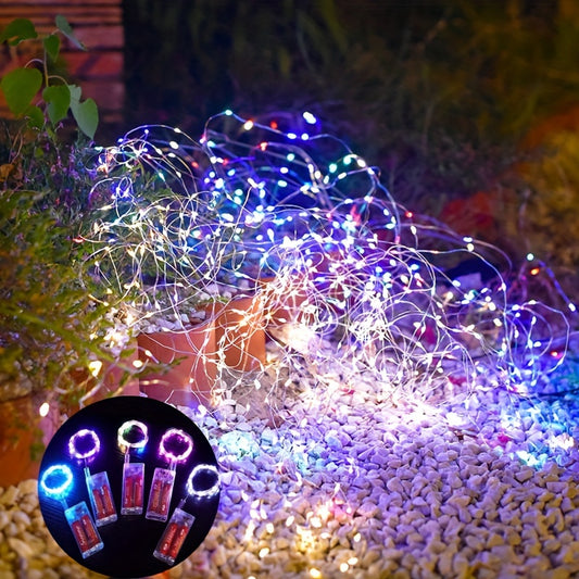 3M Long LED Light Cord w/ 30 Beads, Colorful for Holiday Parties