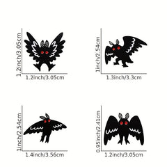 Punk Animal Bat Pins Classic Mothman Enamel Badges Heroism Series Brooches