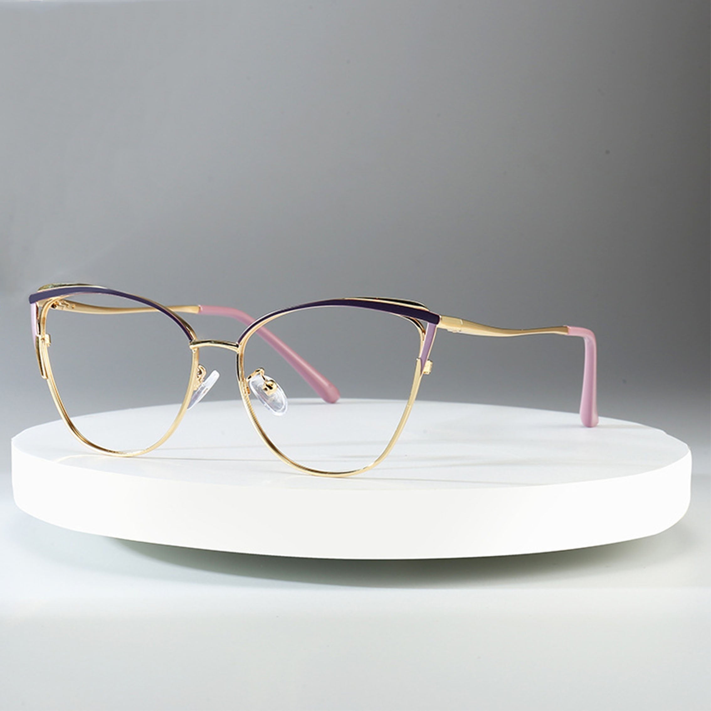 Women Cat Eye Glasses Frame Stylish Clear Lens Eyewear