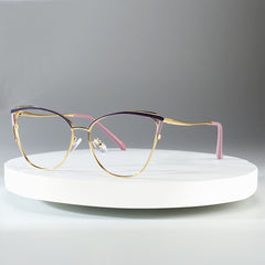 Women Cat Eye Glasses Frame Stylish Clear Lens Eyewear