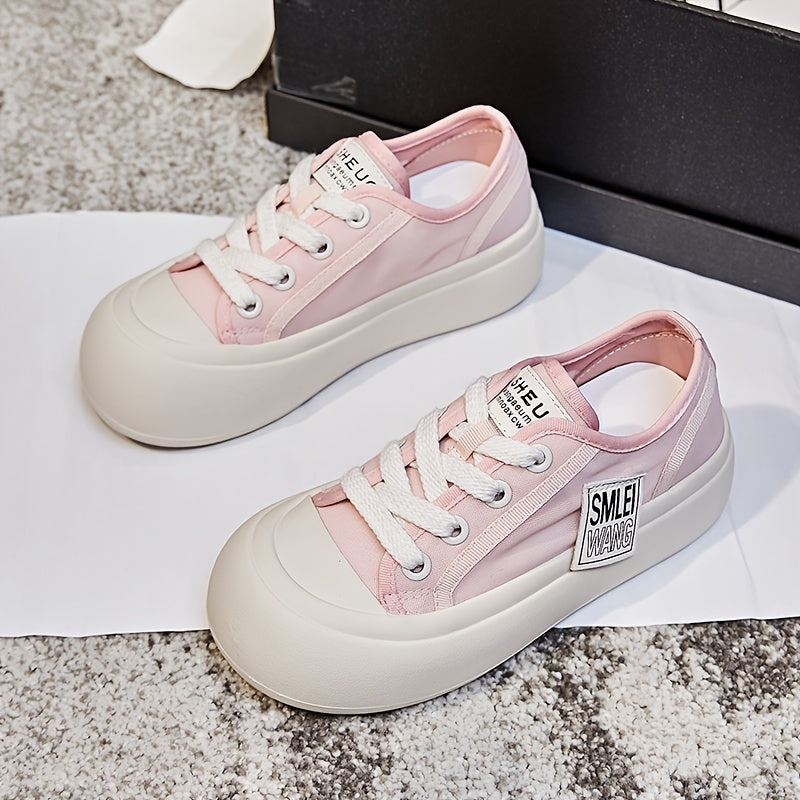 Women's Stylish Big Head Flat Shoes Thick Bottom Sports Shoes