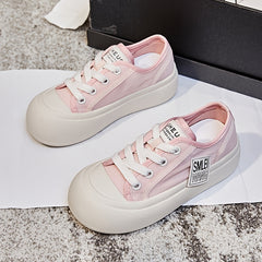Women's Stylish Big Head Flat Shoes Thick Bottom Sports Shoes