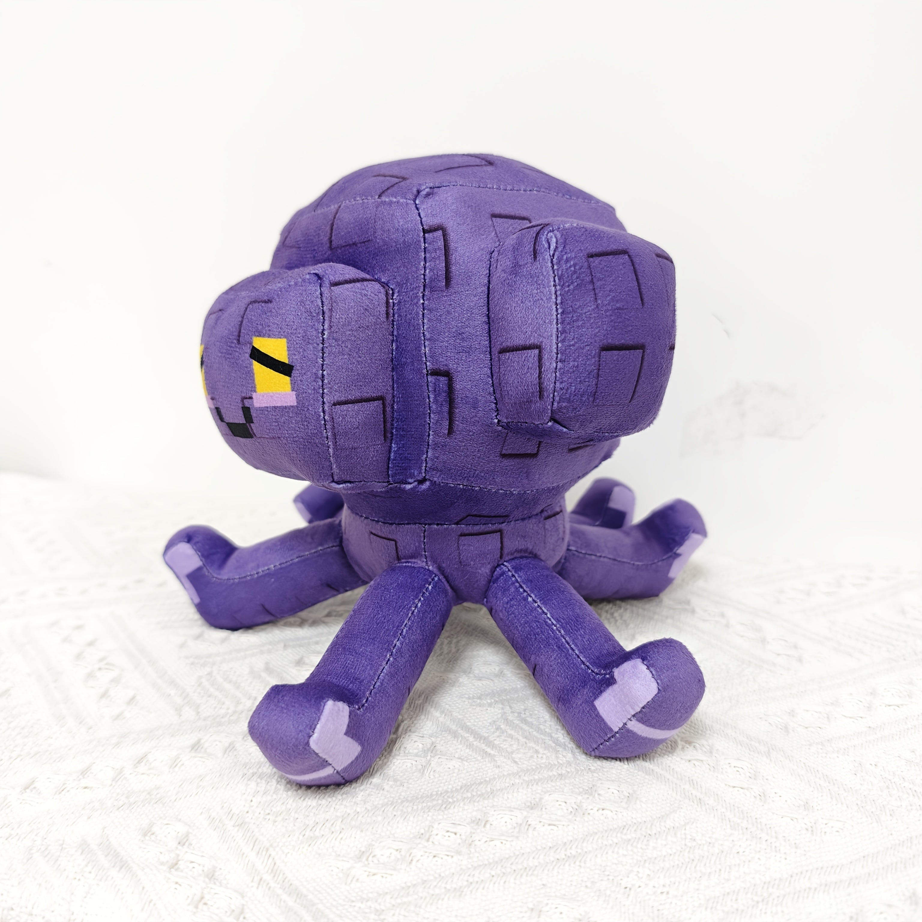 Octopus Plush Toy Soft Purple Squid with Yellow Eyes - Perfect Gift