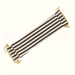 1pc Stripes Portable Footrest Hammock Lazy Leisure Desk Swing Footrest