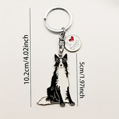 Shepherd Dog Keychain Pendant for Car Keys Backpacks Wallets