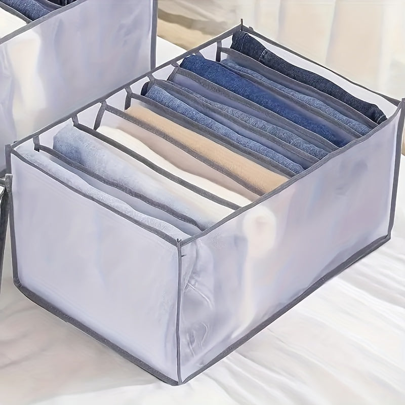 Mesh Jeans Divider Storage Box Closet Organizer