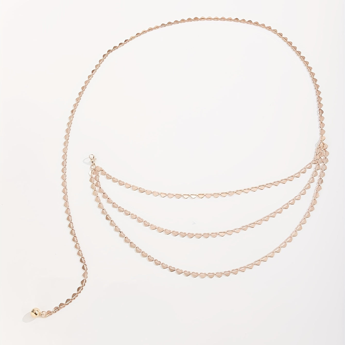 Golden Heart Hollow Out Chain Belt Dress Girdle Women Accessories
