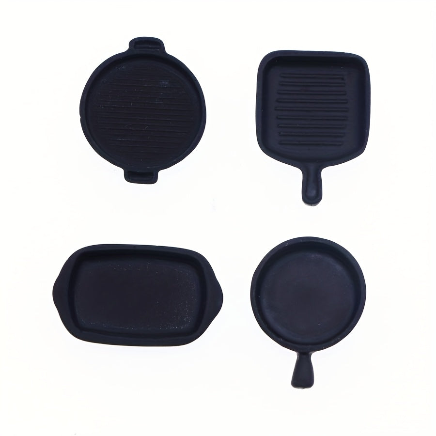 Toy Steak Frying Pan Set Plastic Kitchen Baking Tray DIY Home S
