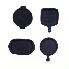 Toy Steak Frying Pan Set Plastic Kitchen Baking Tray DIY Home S