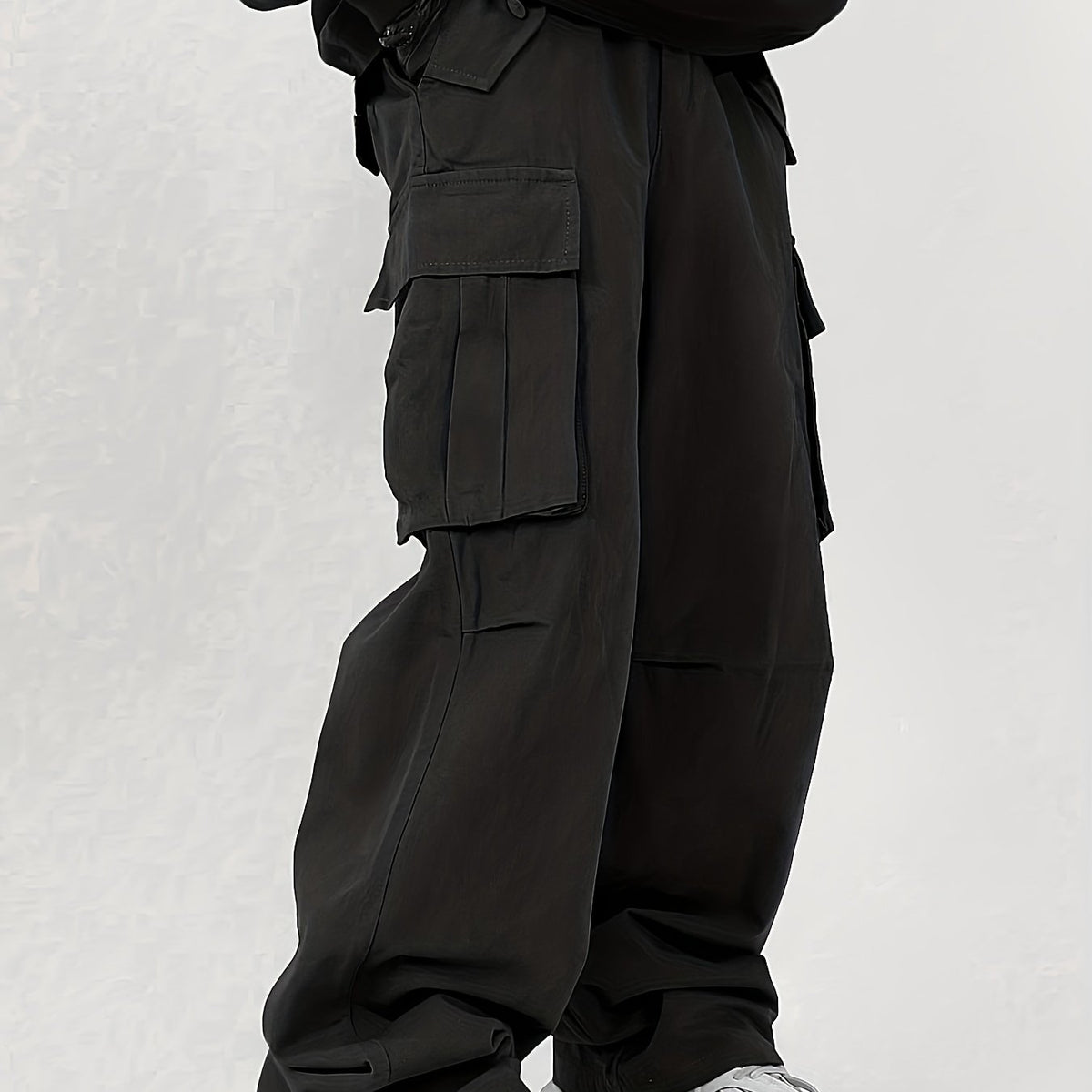 Men's Straight Leg Cargo Pants Loose Baggy Outdoor Work Pants