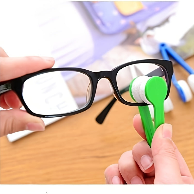 5pcs Men's Casual Mini Microfiber Glasses Cleaning Clips