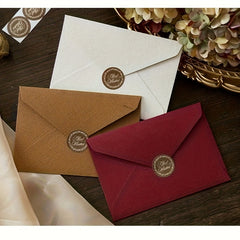 3pcs Retro Noble Invitation Cards Envelopes Letter
