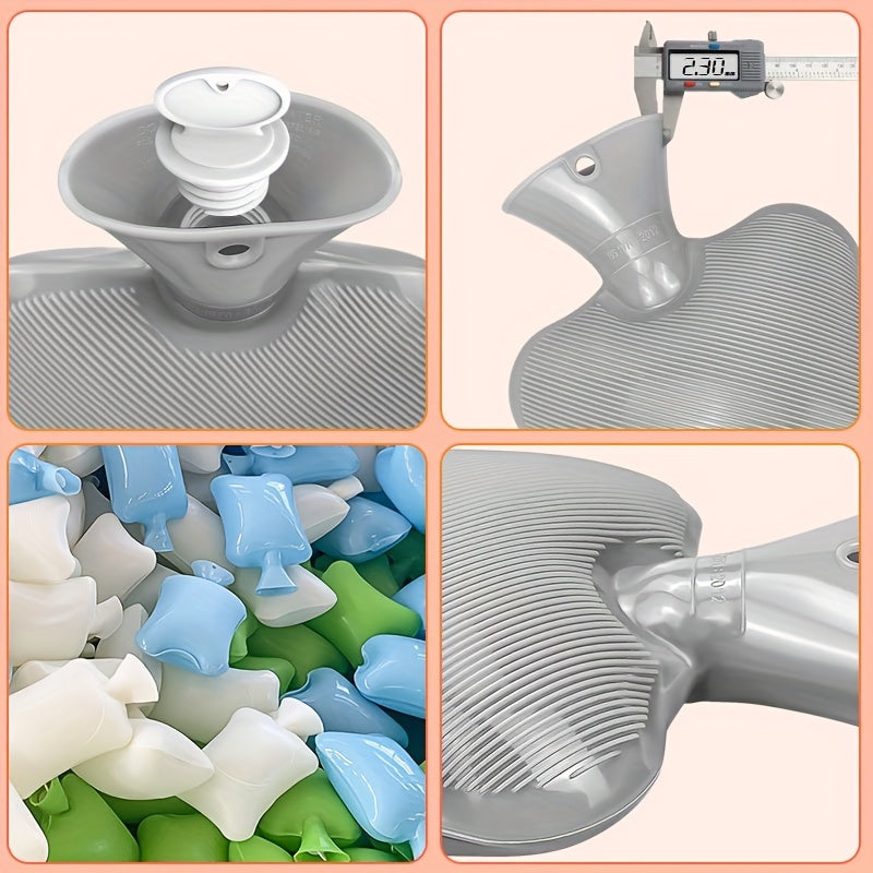1pc Reusable Hot Water Bottle with Lid Hand Warmer for Winter Christmas Gift