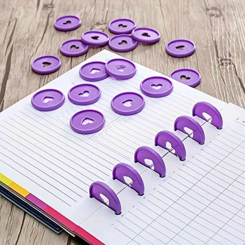 60pcs Discbound Expansion Discs 6 Colors 35mm/2 Extra Pages