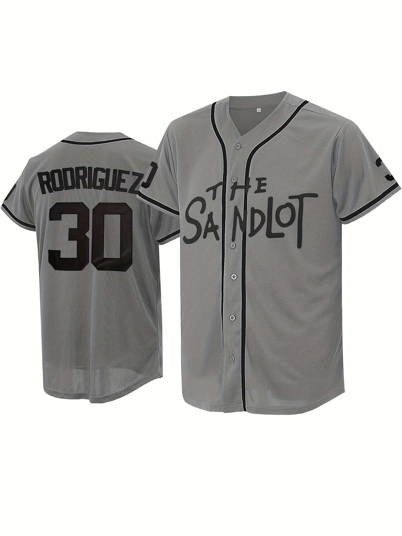 Men's 30 Classic Baseball Jersey Retro Baseball Shirt Slightly Stretch