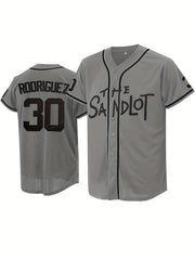 Men's 30 Classic Baseball Jersey Retro Baseball Shirt Slightly Stretch